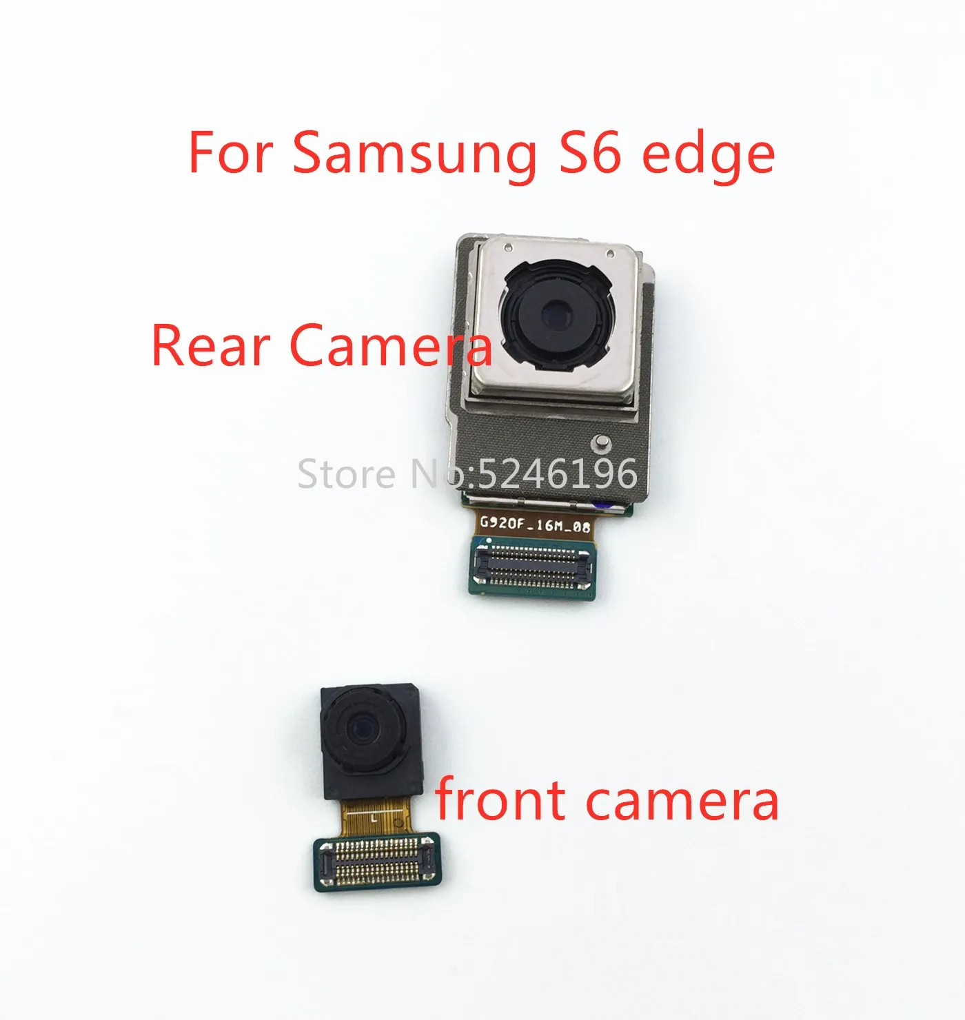 1 шт. задняя большая Основная камера Фронтальная камера Модуль гибкий кабель для Samsung Galaxy S6 edge G925 G925F оригинальная Запасная часть