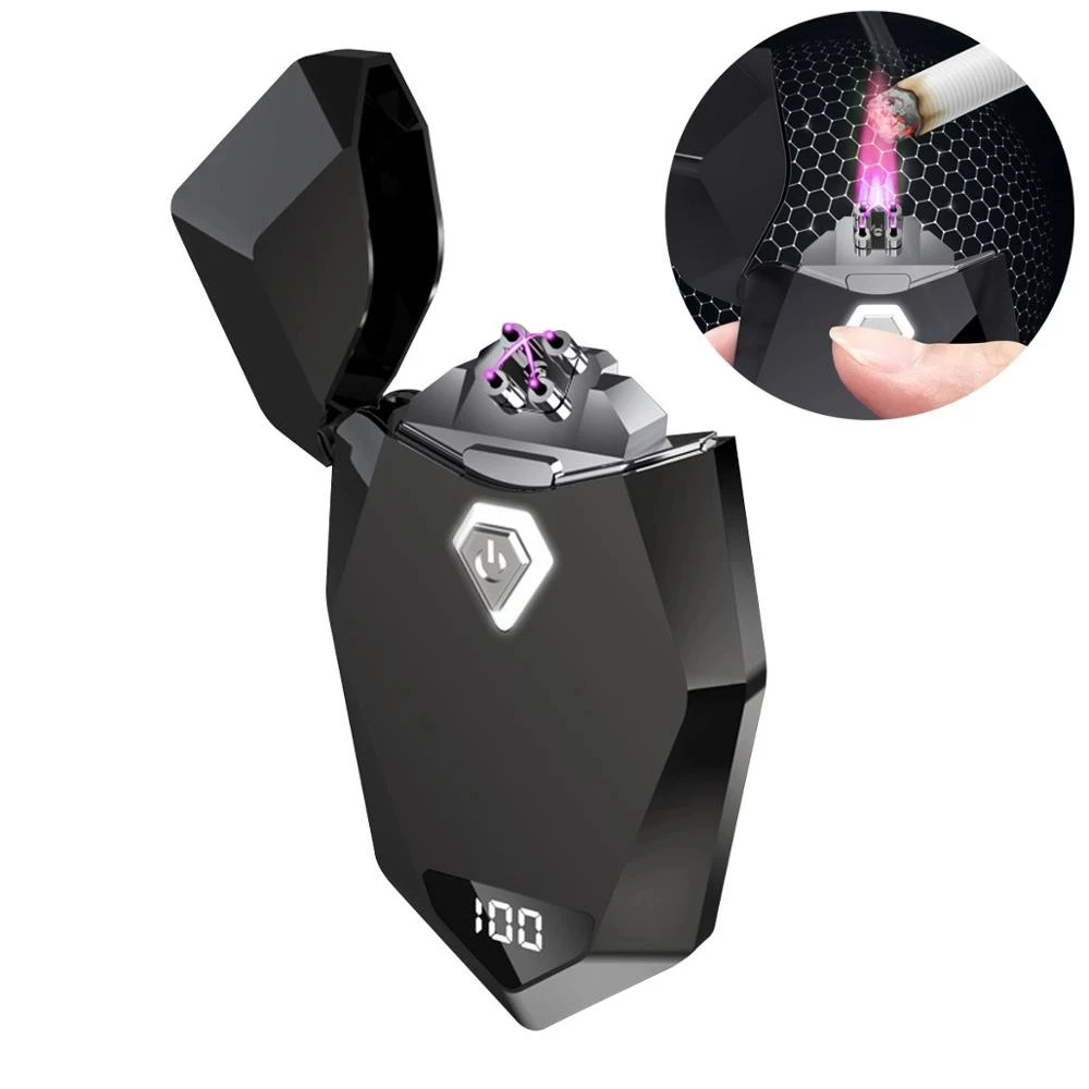 

Laser ion USB Lighter Electric Pulsed Double Arc Unusual Lighters Rechargeable Flameless Survival Igniter Cigarette Lighter