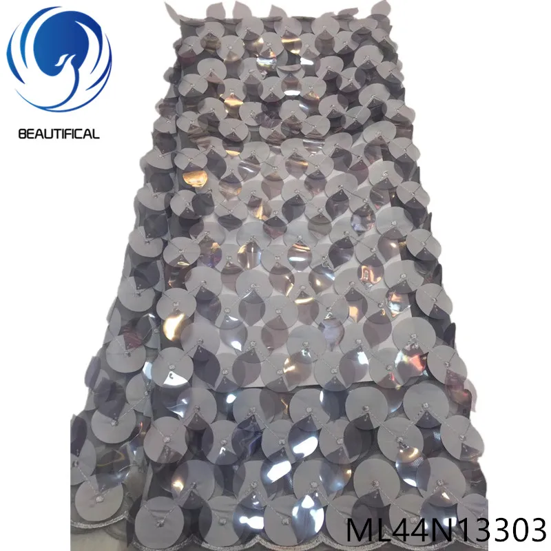 Красивая Черная французская кружевная ткань новый дизайн 3d круглая лазерной