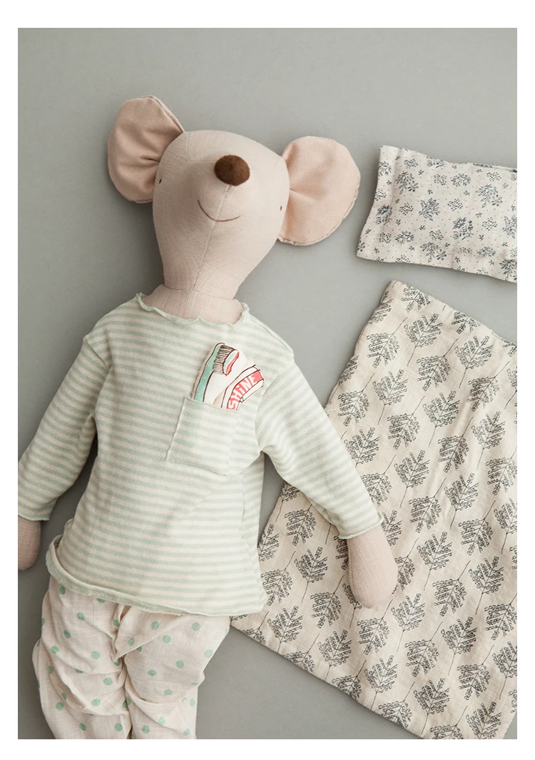 68 см большая мышь в пижаме мягкая игрушка Рождественский подарок ручной работы