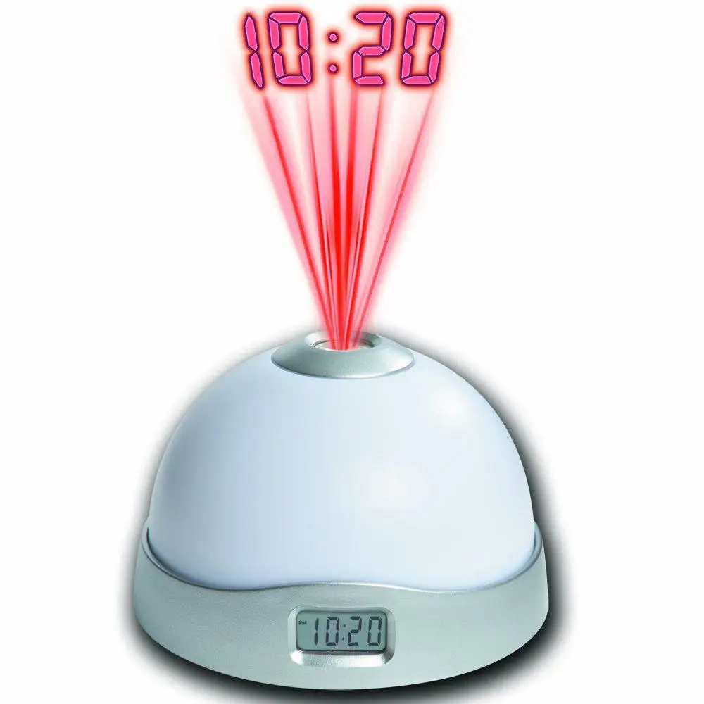 

AMYGOJJ Projection Alarm Clock with 7 Color Mood Changing Light