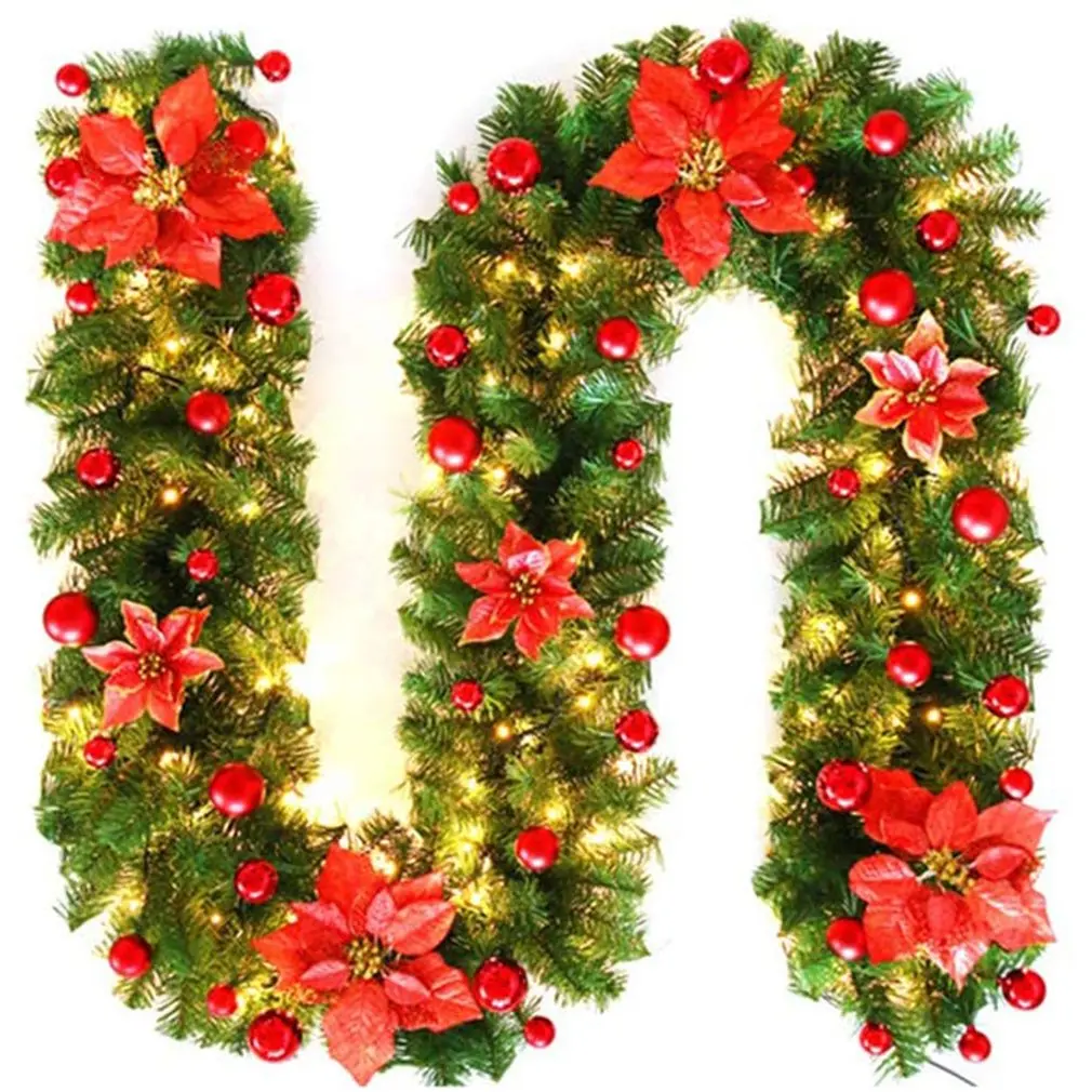 

Christmas Decoration Rattan Luxury Hanging Ornaments Christmas Tree Festival Ornaments Garland Package
