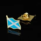 Значок на лацкан в виде флага Великобритании, Шотландии, металлическая сувенирная шляпа для мужчин, женщин, мужчин, размахивающийся эпоксидной смолой, патриотический значок, броши