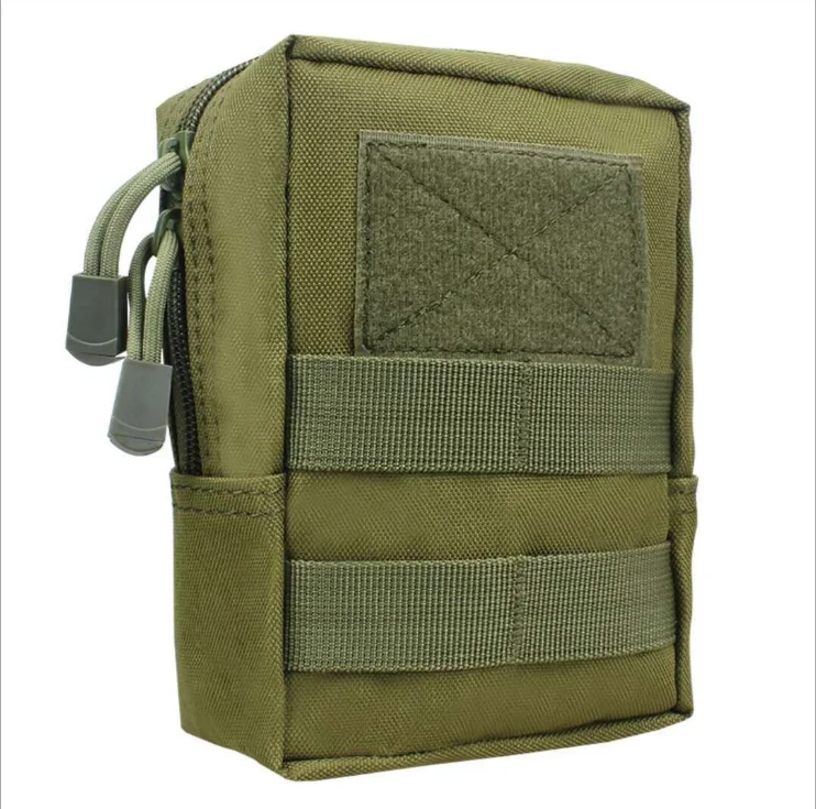 ArmyGreen Многофункциональный 1000D Открытый военный тактический поясной мешок EDC облегченная модульная система переноски снаряжения инструмент молния поясная сумка-аксессуар прочный ремень сумка - Цвет: ArmyGreen