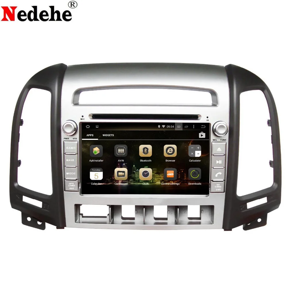 Nedehe Восьмиядерный ОЗУ 4 ГБ Android 9 0 автомобильный dvd gps навигатор для Hyundai Santa Fe 2006 2007