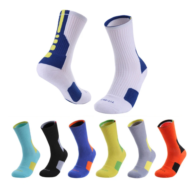 Хит продаж супер звезда баскетбольные Носки элитные толстые спортивные носки