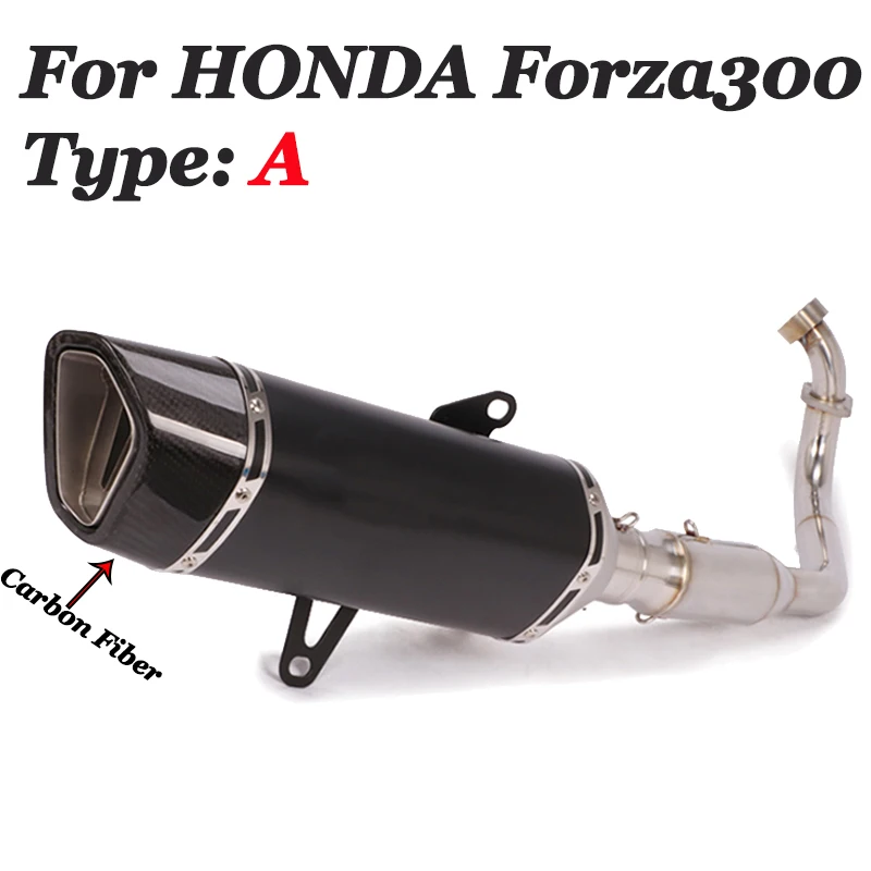Слипоны для Honda Forza300 2017 2019 полная мотоциклетная система GP выхлопная труба из