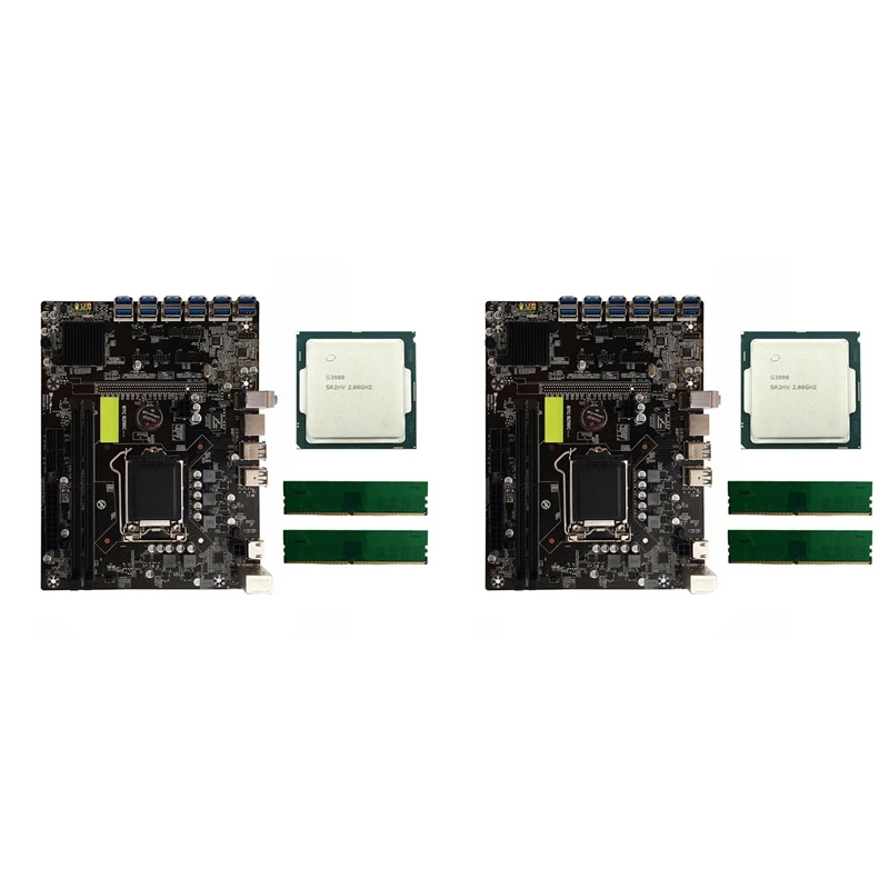 

Материнская плата B250C для майнера BTC, 12 USB 3,0 для PCI-E X1, графическая карта с поддержкой LGA 1151 DDR4 SATA3.0 для майнинга