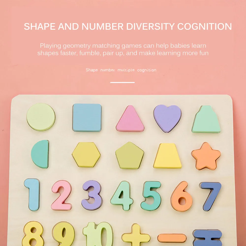 Деревянные цифры и алфавит ABC граф доска для раннего развития детей головоломки