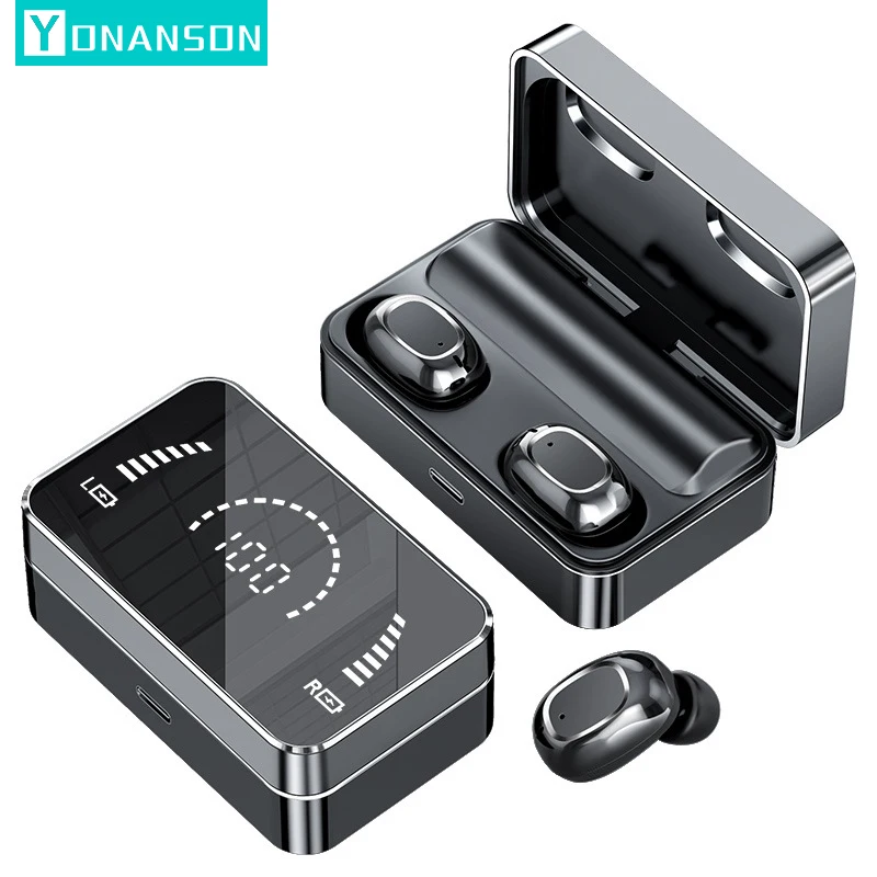 

TWS-стереонаушники с поддержкой Bluetooth 5,0 и зарядным футляром на 1200 мА · ч