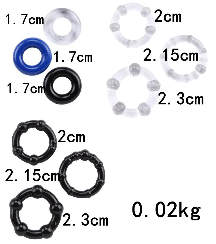 3 шт./компл. кольцо для пениса рукав секс товары силиконовые игрушки мужчин