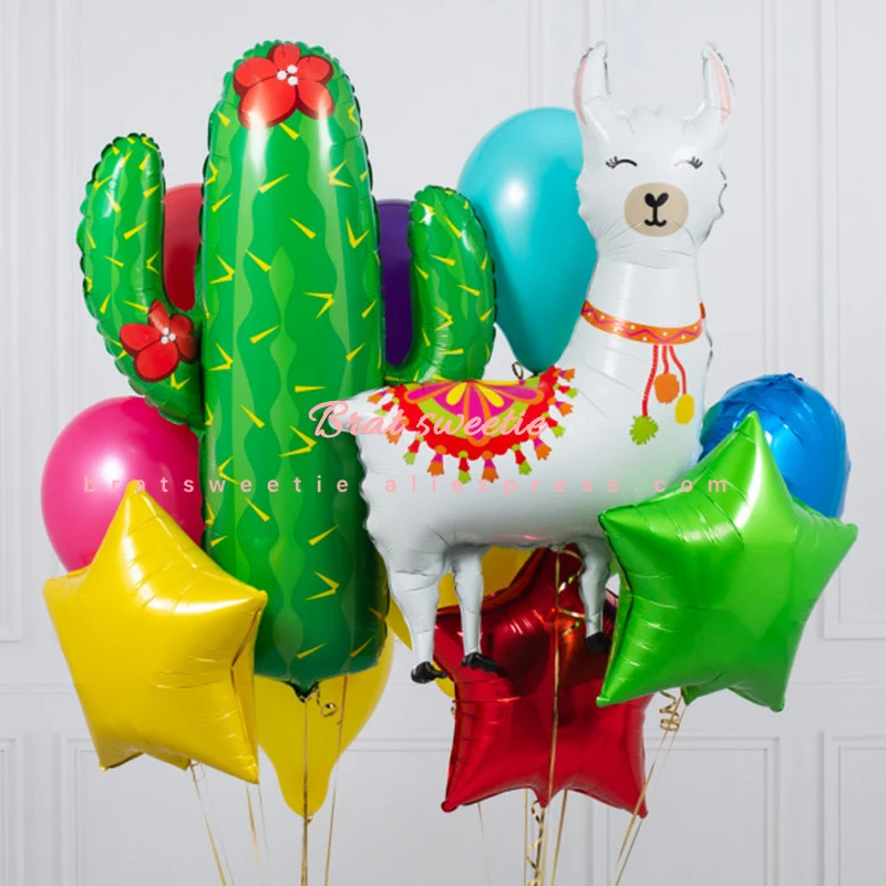 Llama воздушные шары животные альпака воздушный шар из фольги для вечеринок товары