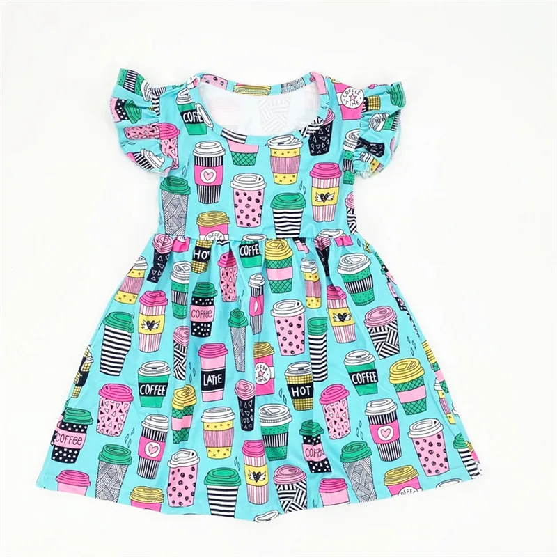 Детское платье принцессы для девочек Детский летний костюм маленьких с