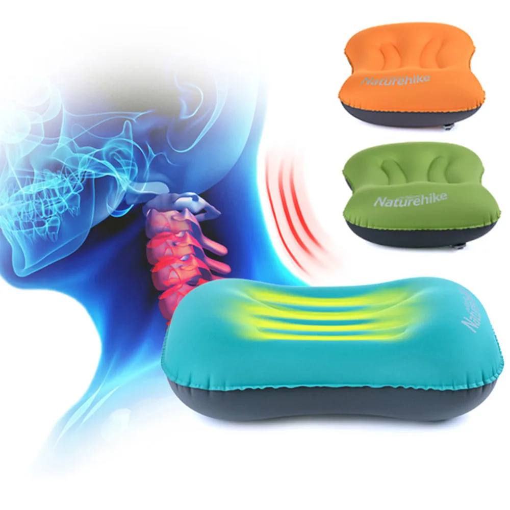 Портативная надувная подушка NatureHike Ультралегкая мини для путешествий мягкая