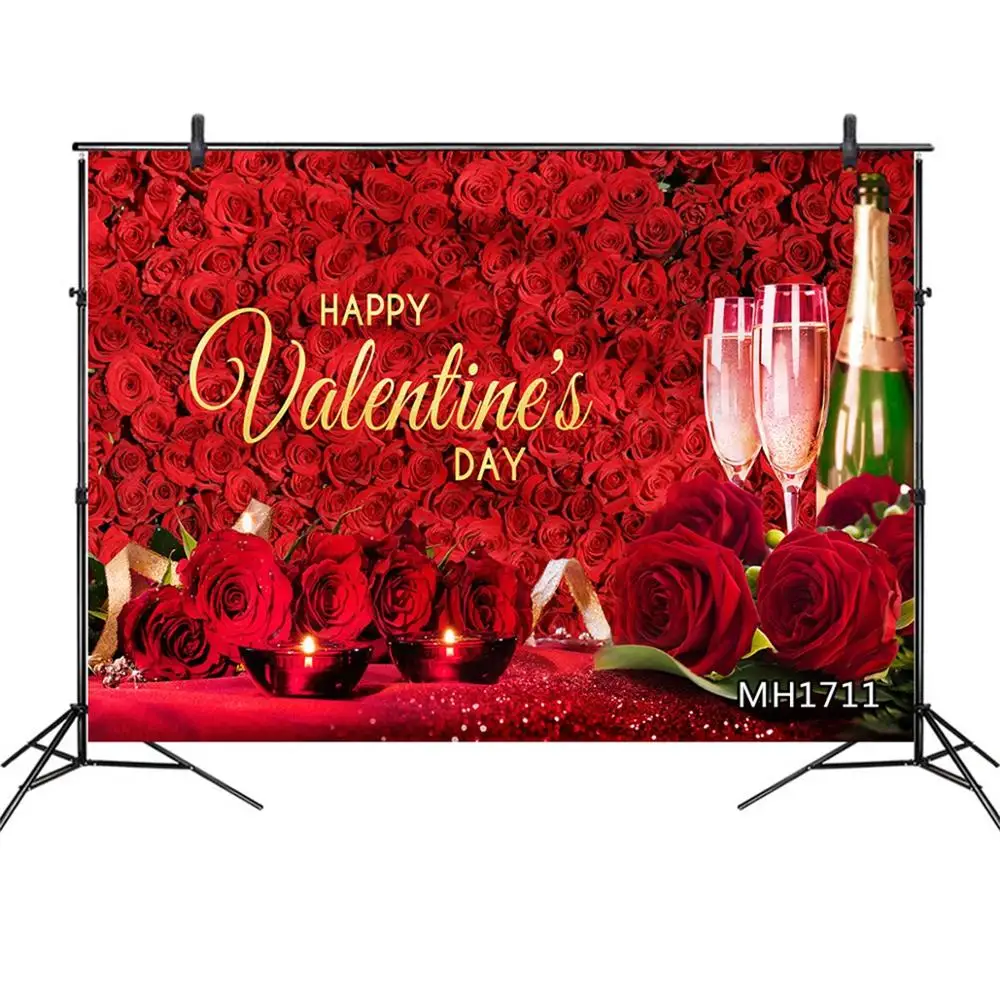Цвет шампанского красная роза цветочный свадебный фон для фотосъемки День