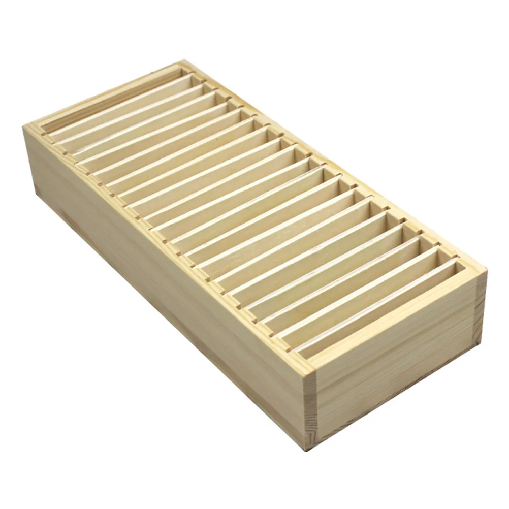 

1pc Desktop Compartment Business Cards Box Detachable Storage Organizer Box