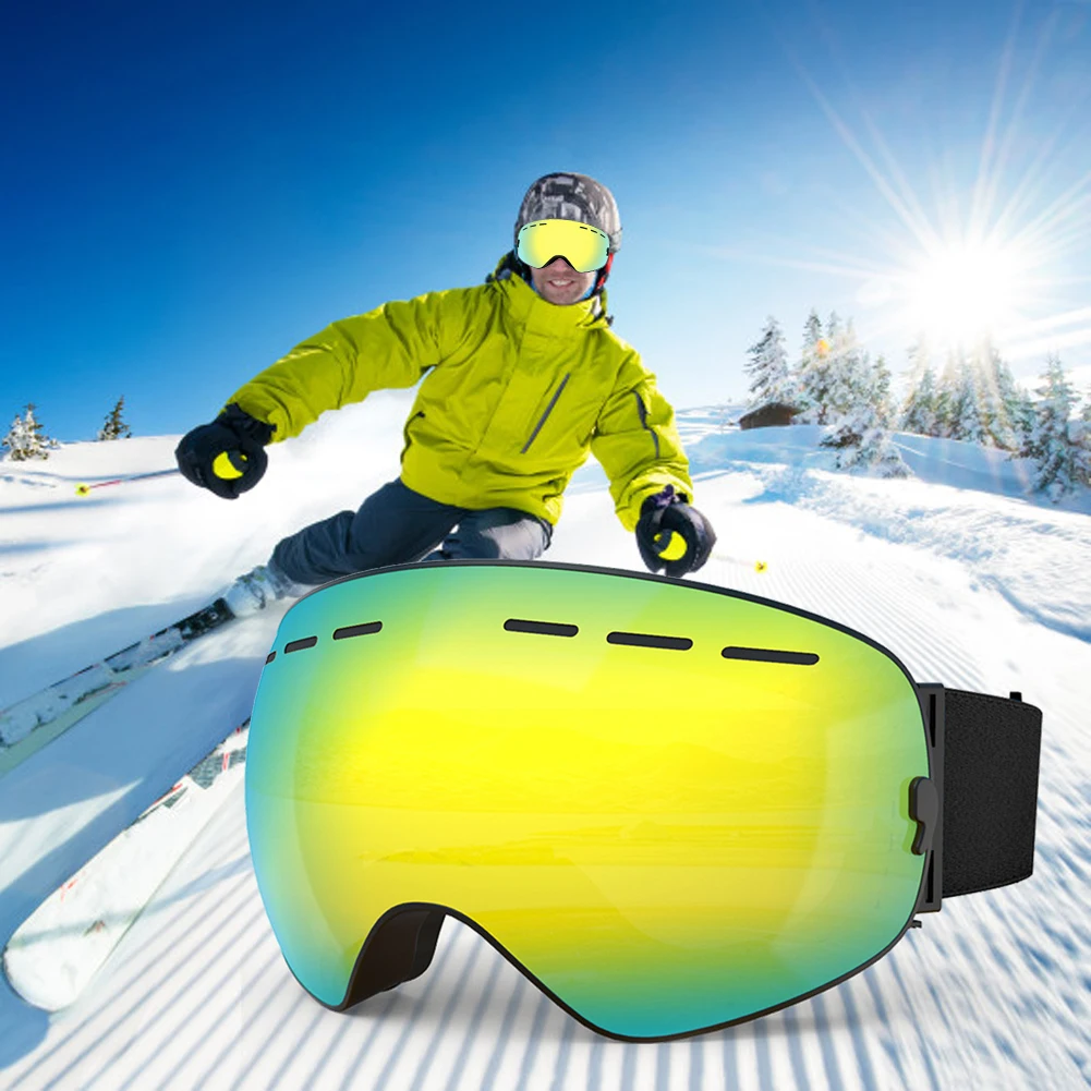 

Adults Ski Goggles Snowboard Snow Outdoor Sports UV400 Women Skiing Glasses Outdoor Exercise Sport Decoration