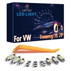 100% безотказный Canbus для VW Volkswagen Touareg 7L 7P, светодиодная внутренняя карта, дверь, зеркало под раковину, комплект светильник ников для багажника (2003-2018)