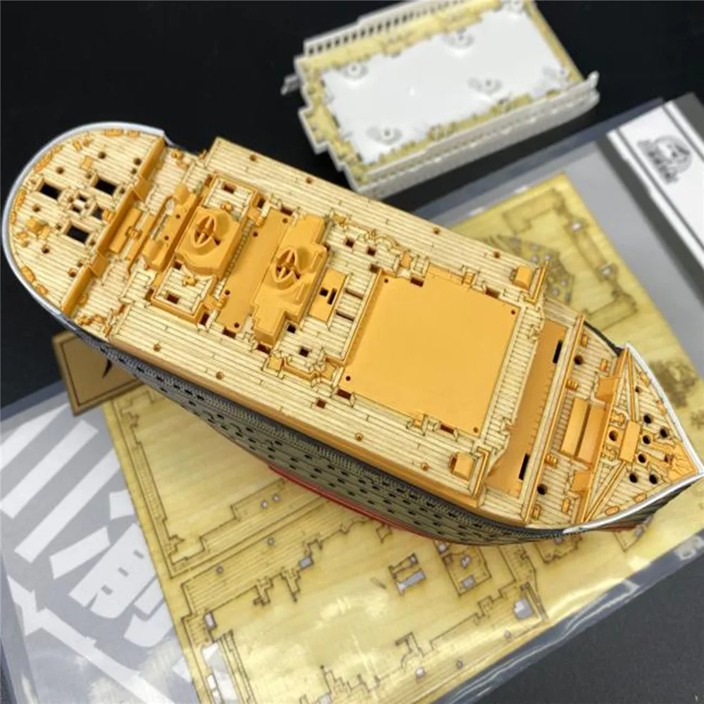 

Wooden Deck DIY Model Ship Assembly Kits for Suyata Titanic Ship Model Kits Simulation Parts