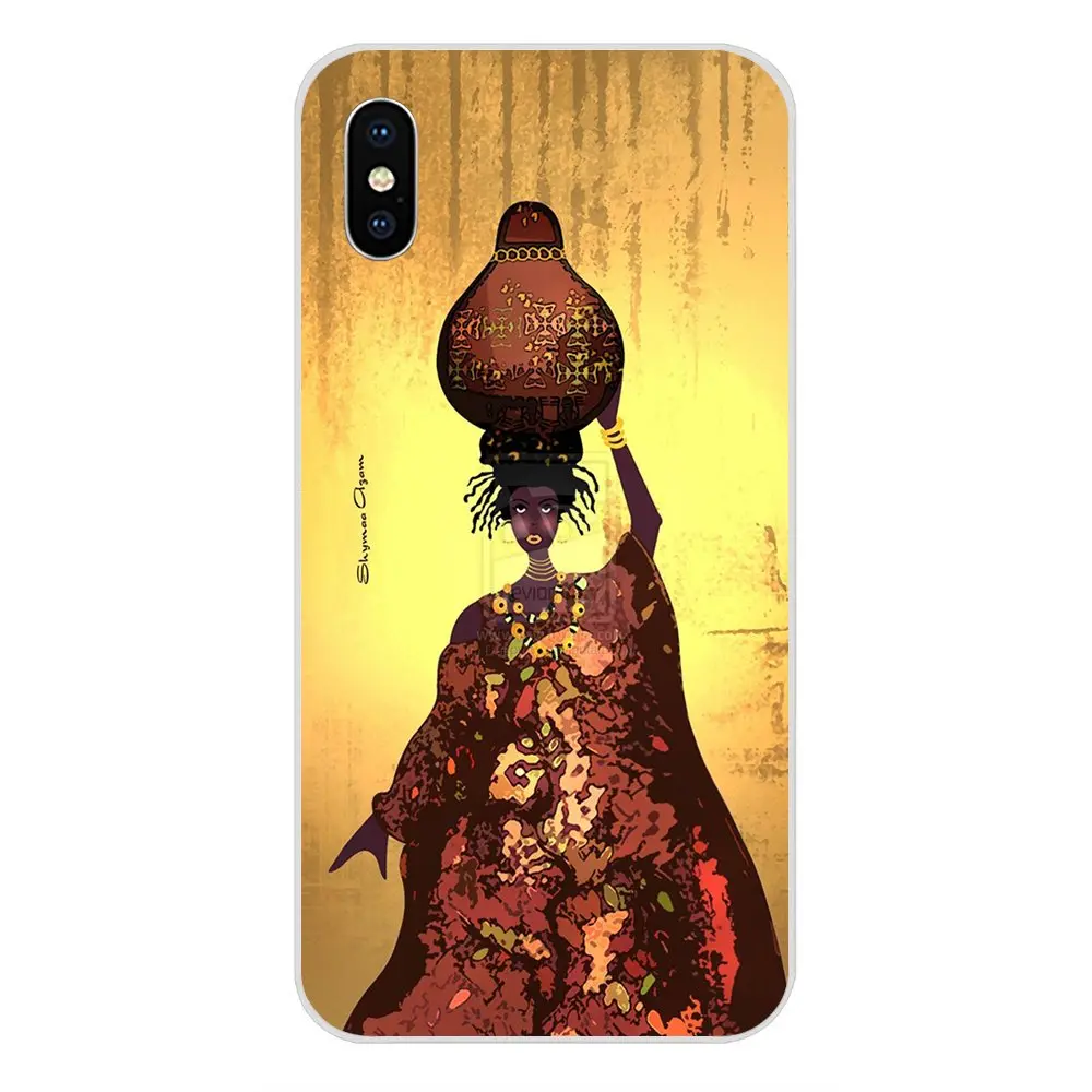 Для Apple iPhone 4 5 5C 6 6S 7 8 Plus X XS Max XR мягкие Новое поступление африканские женские