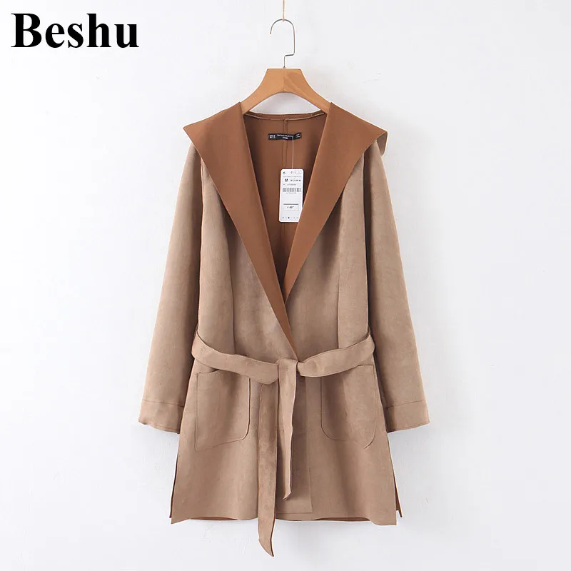 Женское шерстяное пальто za повседневное элегантное с длинными рукавами и