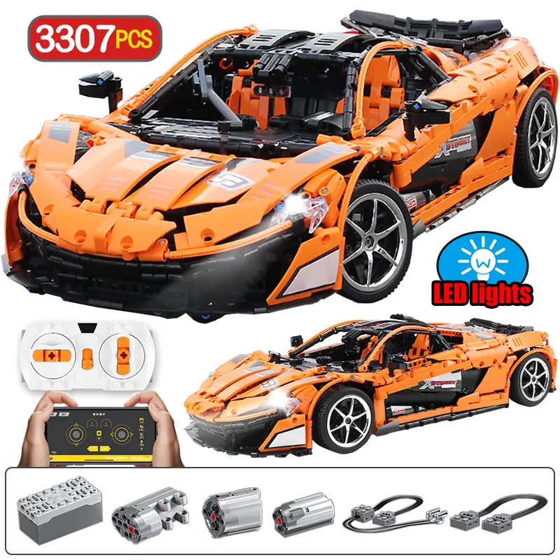 Набор супер автомобилей MOC McLaren P1 Радиоуправляемый/нерадиоуправляемый