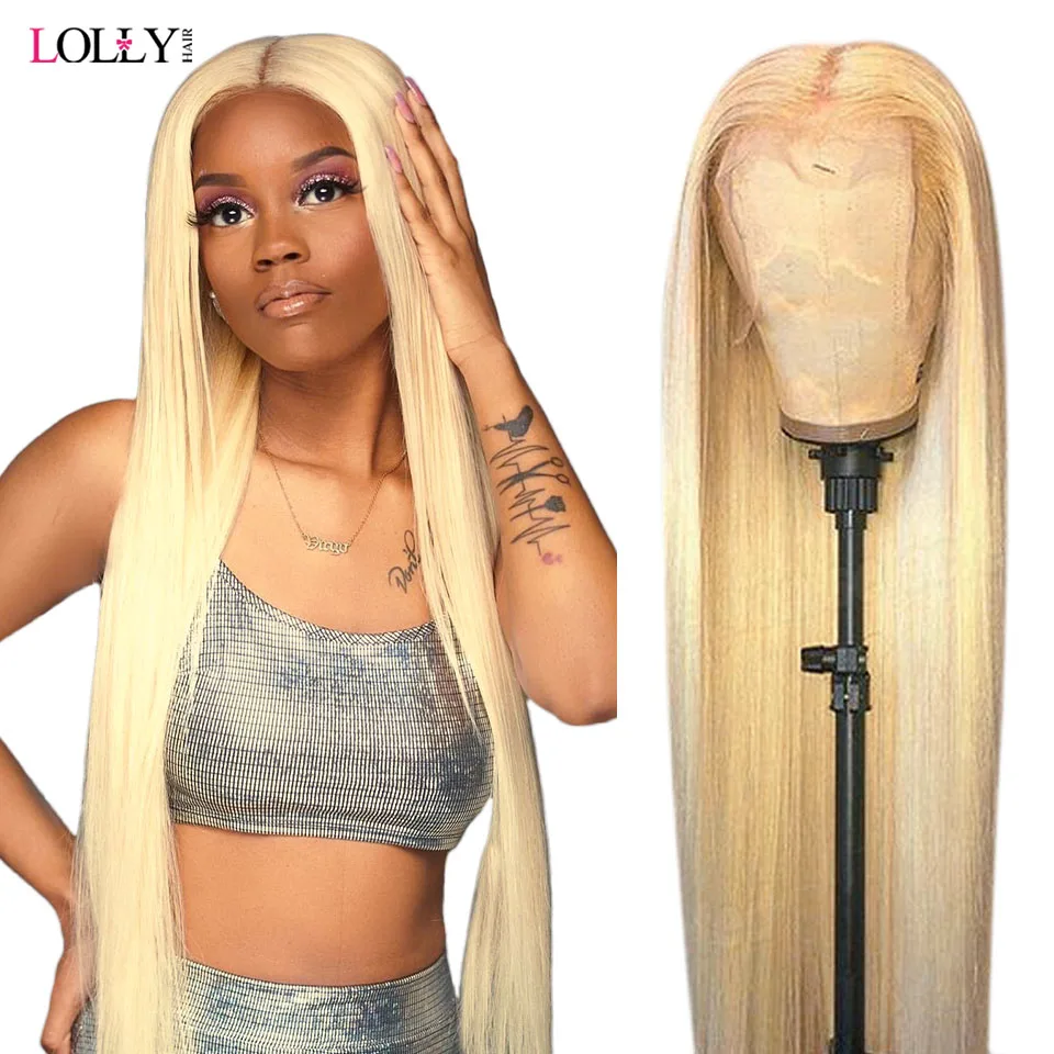 

38 40 Inch Blonde 613 Lace Front Wig 13x4 Malaysian HD Transparent Lace Front Human Hair Wigs For Women Remy Lace Frontal Wig