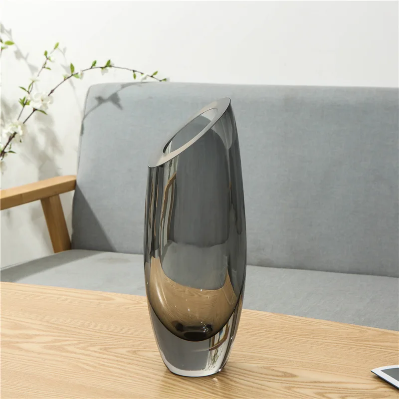 

Nordic Decorated Glass Vase home crafts Decoration model living room modern simple GlazeVase Flower vase home Decoration vase