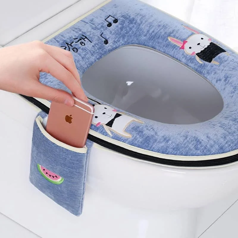 Горячая Распродажа удобный чехол на сиденье унитаза для ванной зимний бытовой