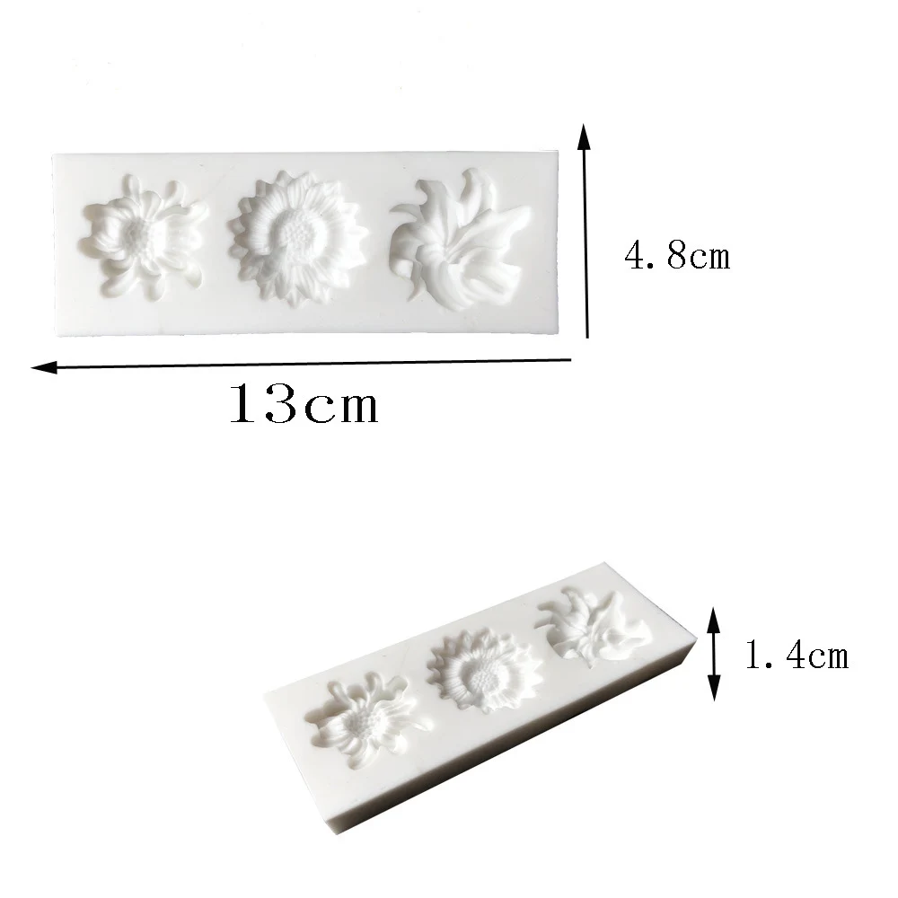 Новые силиконовые формы в виде цветка помадные торты инструменты для украшения