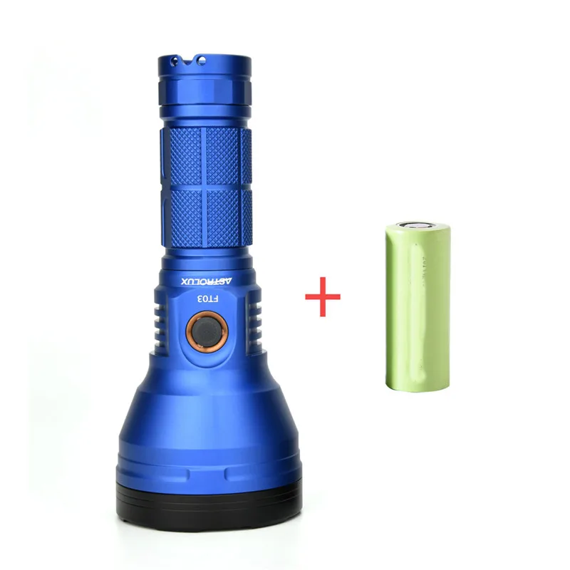 Astrolux FT03 SST40-W 875m Type-C перезаряжаемый фонарик + 26650 5000mAh 3C с питанием от аккумулятора