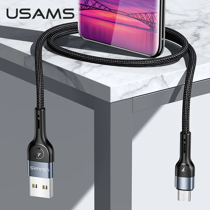 Кабель Micro USB USAMS для зарядки Samsung Redmi Xiaomi Huawei Android|Кабели мобильных телефонов| |