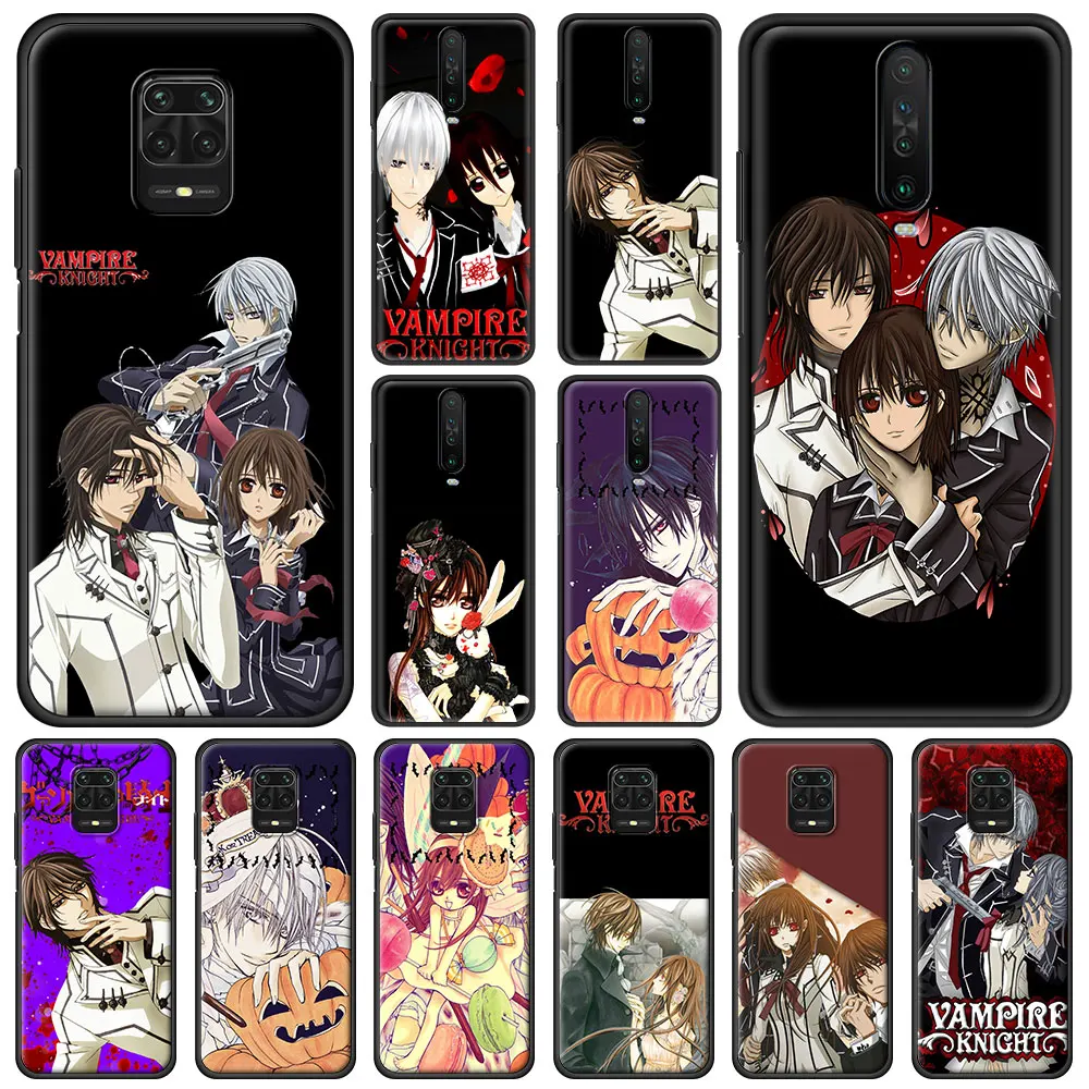 

Vampire Knight Anime Phone Case For Xiaomi Redmi Note 9S 9 8 10 Pro 7 8T 9C 9A 8A K40 Soft Silicone Black Cover Luxury Couqe