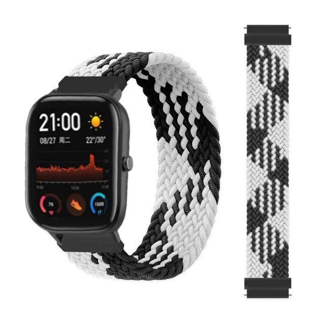 

20 cinturino in Nylon intrecciato 22MM per Samsung Galaxy Watch 3 41 45mm Gear S3 Frontier 46/42 Active 2 Amazfit Bip Huawei GT/