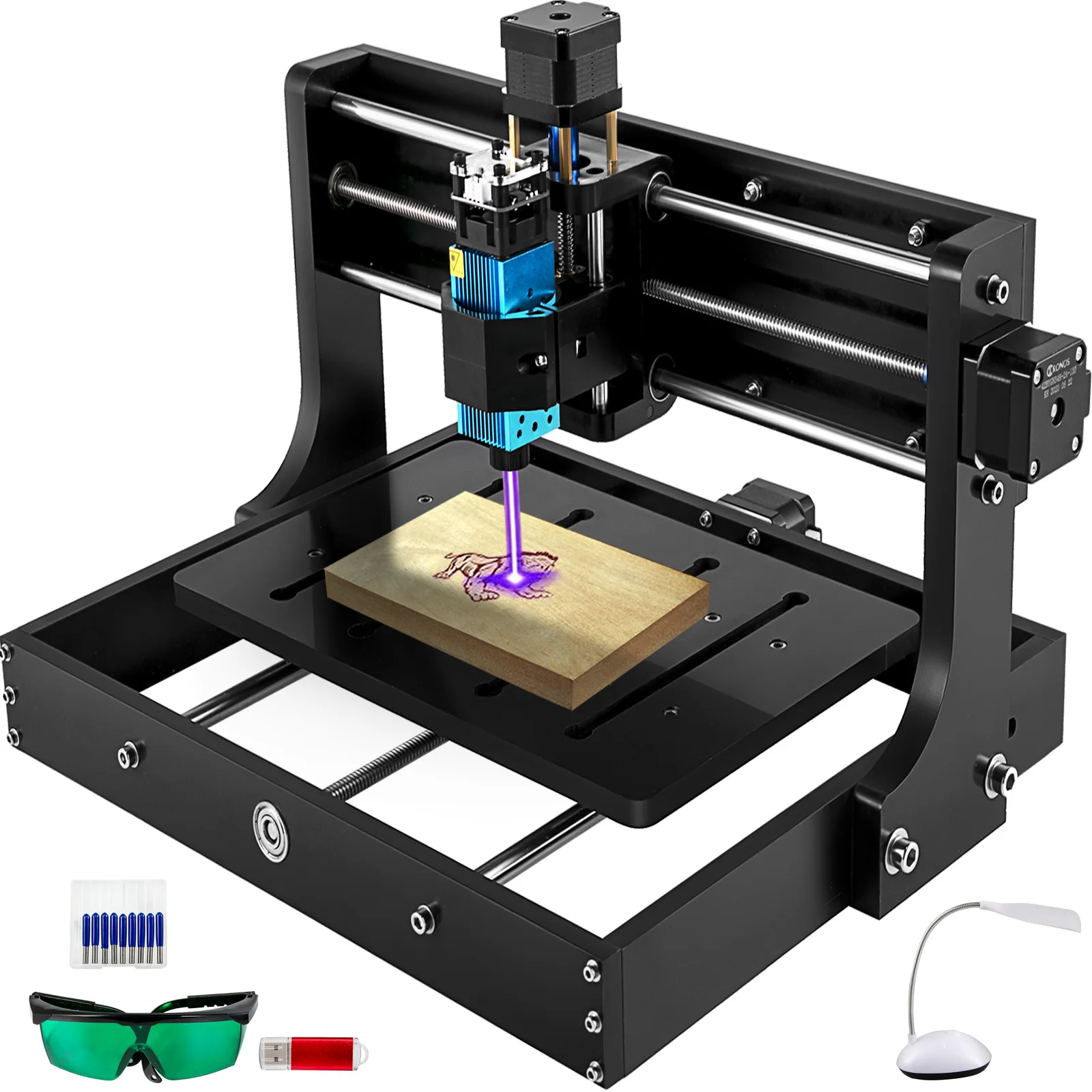 VEVOR ЧПУ 3020 гравировальный станок с мини лазерный в автономном режиме и Управление