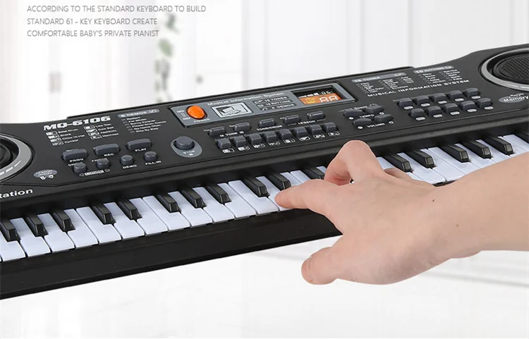 Детский letric Piano многофункциональный музыкальный инструмент 61 клавиша
