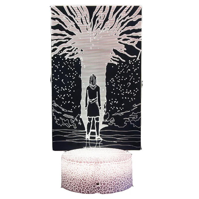 

3d Small Night Light Led Light Visual Stereo Colorful USB Touch Remote Control Creative Gift Small Table Lamp