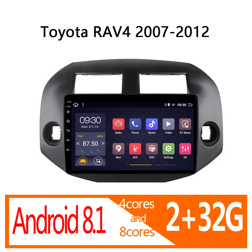 Радиоприемник Для Toyota RAV4 RAV 4 Android 2G RAM 2007 2008 2009 2010 2011 2012|Автомагнитолы| |