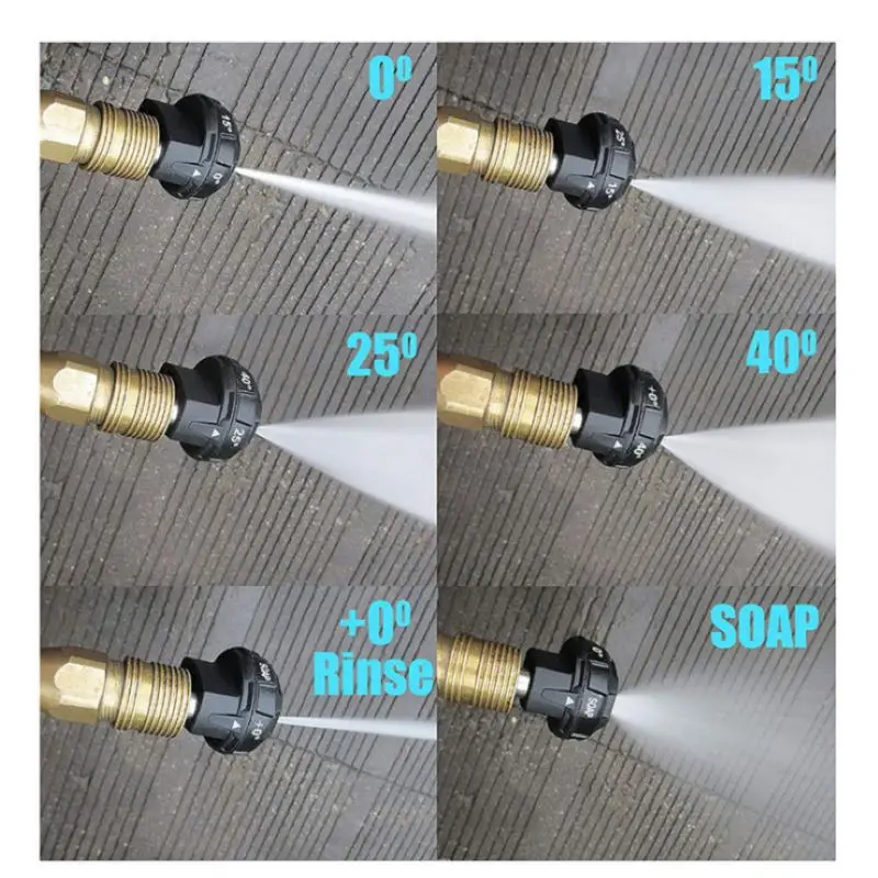 Новое высокое качество 6 в 1 4000PSI Давление омывателем сопла 1/4 &quotбыстрое