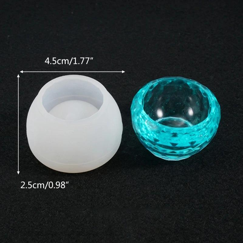 

3 Pcs/Set Round Bowl Hexagon Cup Dishes Casting Silicone Mould DIY Crafts Making Tool Crystal Epoxy Resin Mold Drop Ship