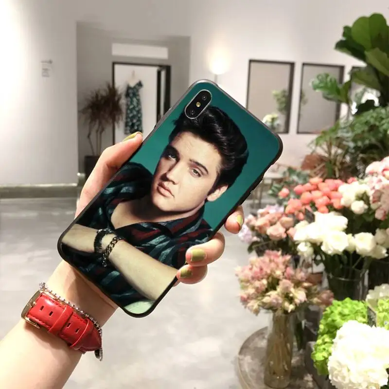 Популярный музыкальный чехол HPCHCJHM Elvis presley для iPhone 11 pro XS MAX 8 7 6 6S Plus X 5S SE 2020 XR |