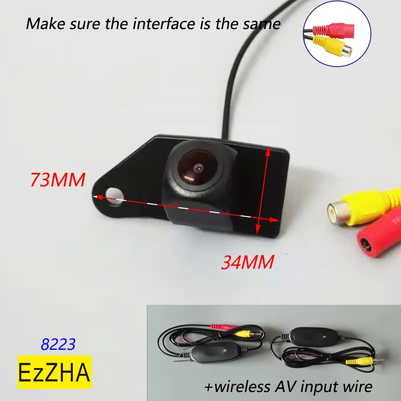 

Fisheye Dynamic Trajectory Tracks HD CCD Car Reversing Rear View Camera For Mitsubishi ASX 2011~2015 parking system Waterproof