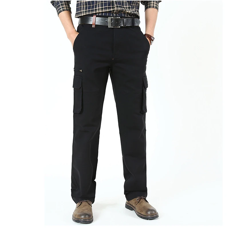

2020 Autumn New Men Outdoor Casual Tooling Multi-pocket Plus Size Long Pants Tide Male Urban Tactical Military Straight Pants