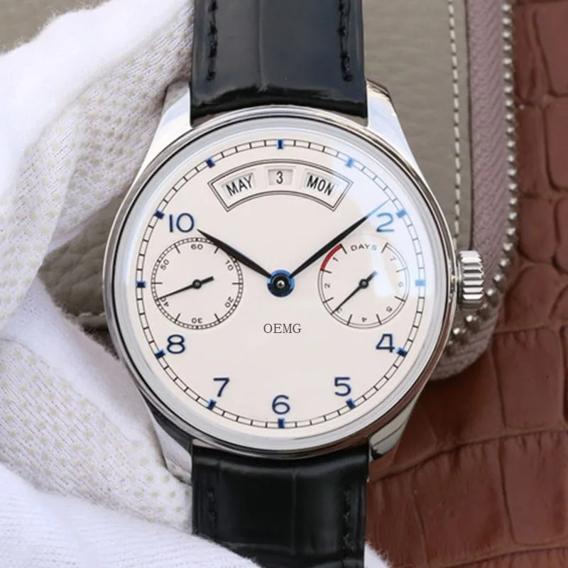 

Men's Watch Automatic Mechanical Watch OEMG Leather Strap IW503501 White Dial 44mm Top Quality 1:1 AAA Replica Watch For Men