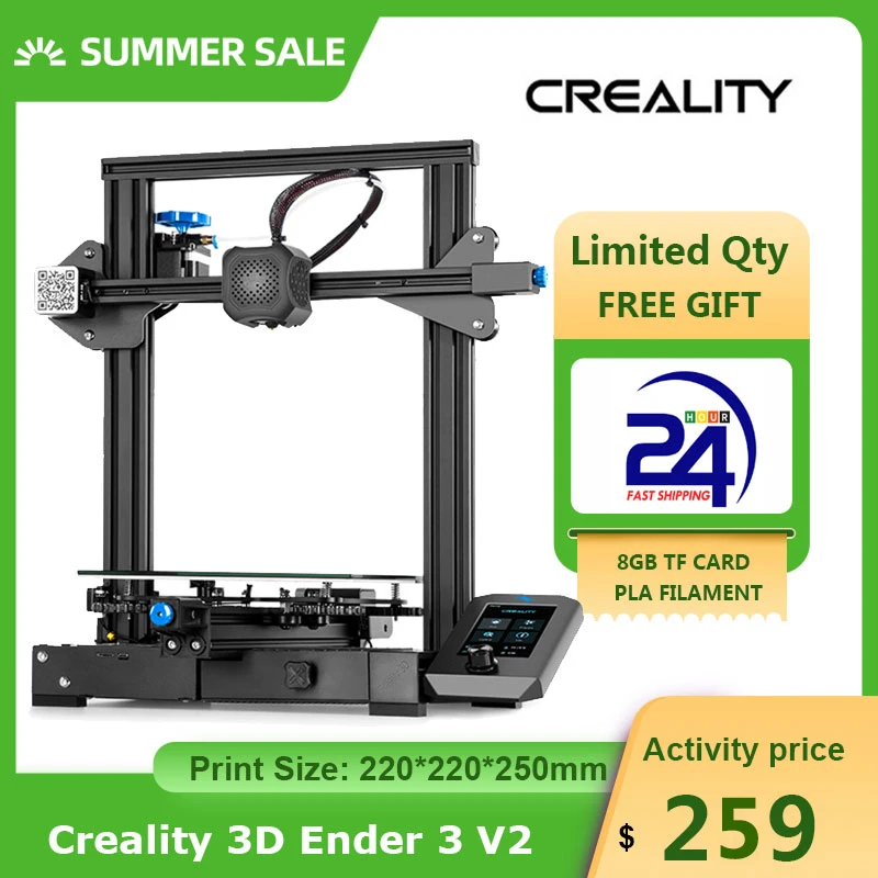 Набор для 3D принтера Creality Ender 3 V2 цельнометаллическая интегрированная