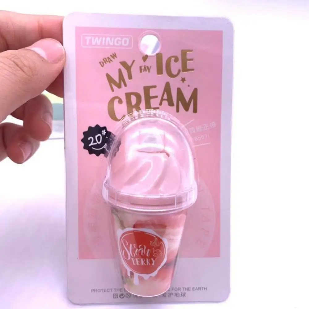 Милый молочный стаканчик коррекция мороженого Корректирующая лента