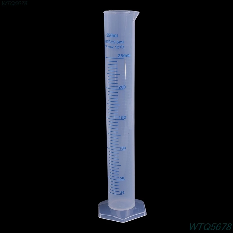 

250ml measuring cylinder blue scale acid and alkali resistant measuring cylinder