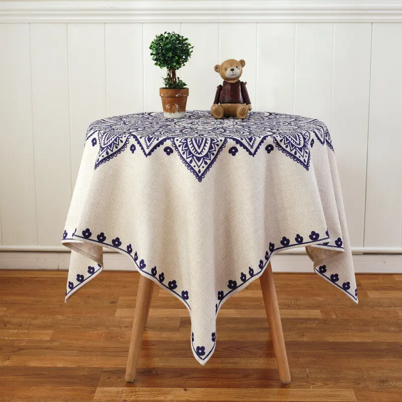 Скатерть LeRadore в средиземноморском стиле хлопковая льняная крышка стола