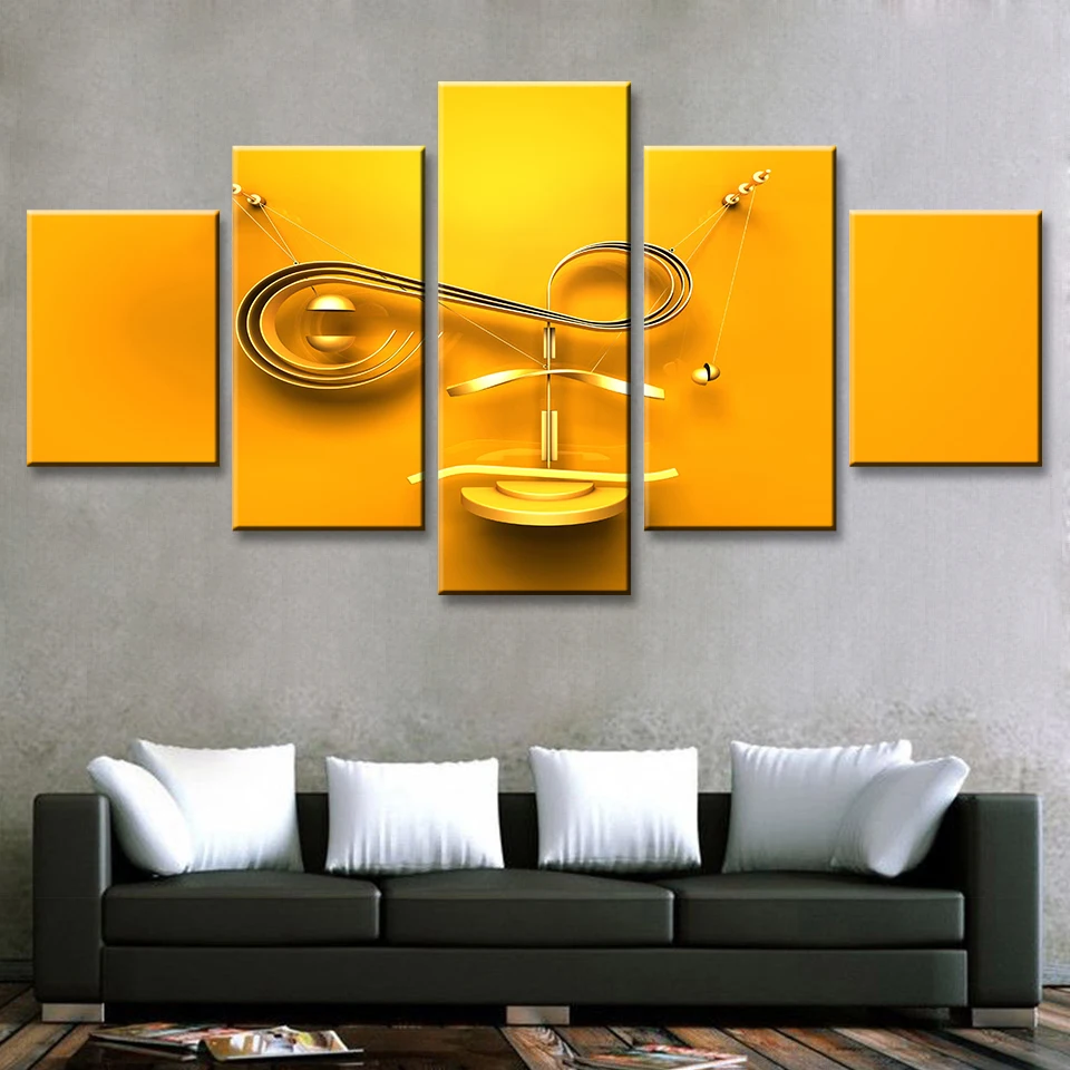 

Алмазная живопись «сделай сам», 5 панелей, абстрактная золотая металлическая буква F, 4K, Алмазная мозаика, квадратная/круглая Алмазная вышив...