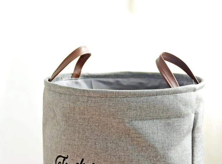 High quality Basket Stand Laundry Basket Toy Storage Box Large Bag Cotton Washing Dirty Clothes Big Basket Organizer Bin Handle